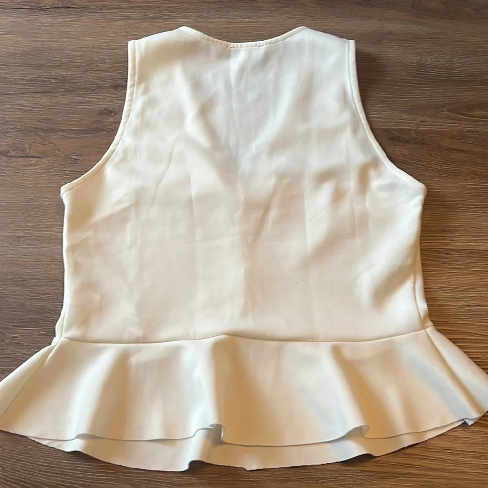 zara peplum crop top size s - Picture 3 of 3